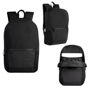 SIN403, MOCHILA CAMERON(Bolsa principal con espacio para laptop, bolsa frontal con cierre, 2 bolsas laterales de red y tirantes acojinados.)